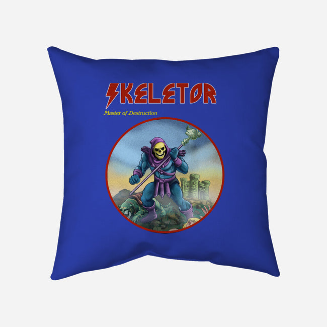 Skeletor Master Of Destruction-None-Removable Cover w Insert-Throw Pillow-Diego Gurgell
