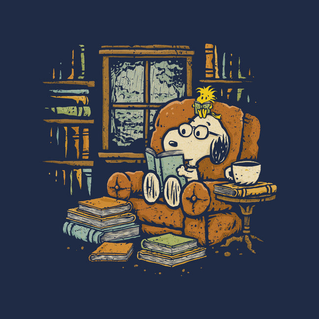 Rainy Day Reading-Womens-Fitted-Tee-kg07