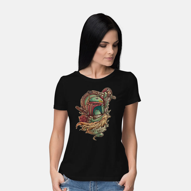 The Real Bounty Hunter-Womens-Basic-Tee-jmlfreeman