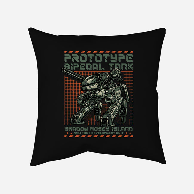 Prototype Bipedal Tank-None-Removable Cover w Insert-Throw Pillow-momma_gorilla