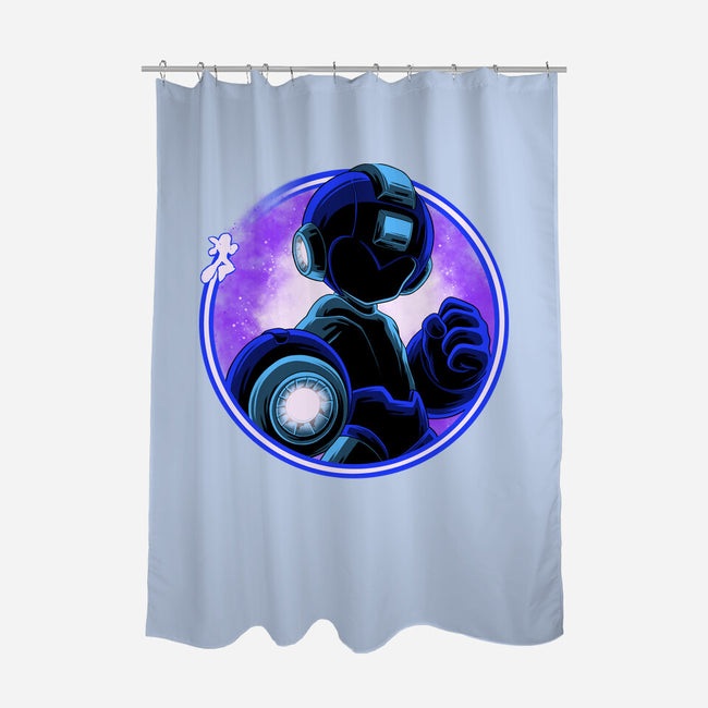 Blue Metal Hero-None-Polyester-Shower Curtain-rmatix