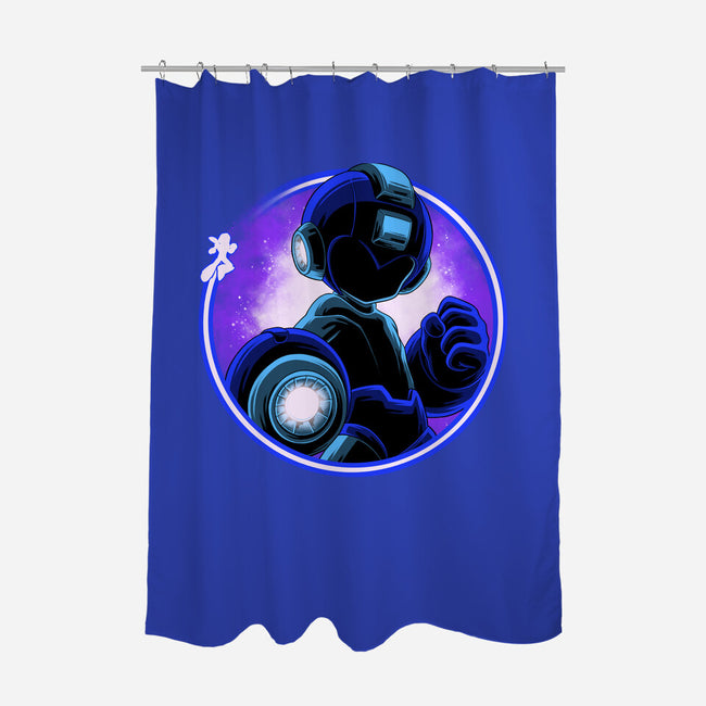 Blue Metal Hero-None-Polyester-Shower Curtain-rmatix