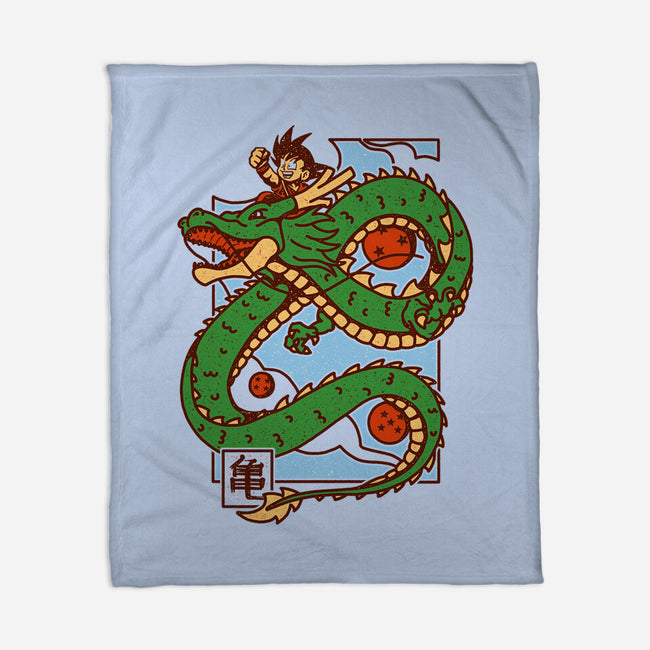 The Kid And The Dragon-None-Fleece-Blanket-sebasebi