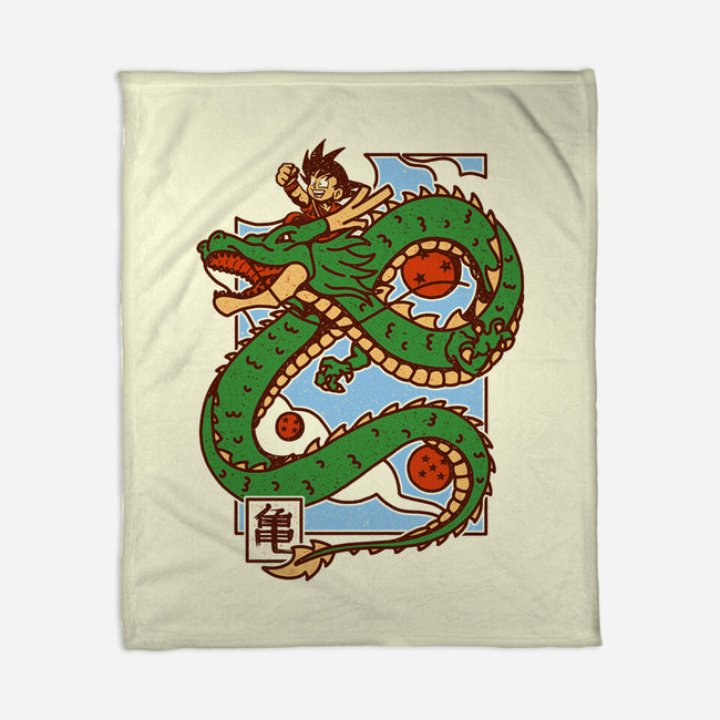 The Kid And The Dragon-None-Fleece-Blanket-sebasebi