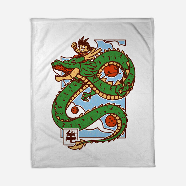 The Kid And The Dragon-None-Fleece-Blanket-sebasebi