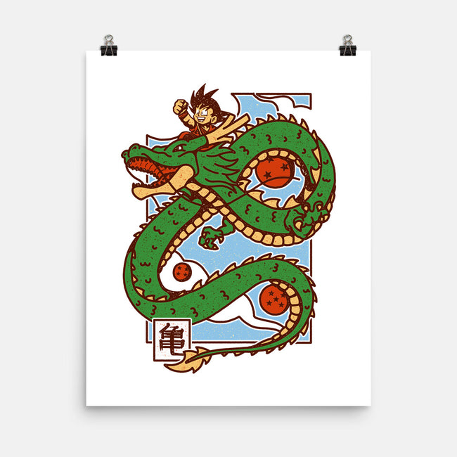 The Kid And The Dragon-None-Matte-Poster-sebasebi