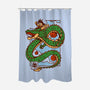 The Kid And The Dragon-None-Polyester-Shower Curtain-sebasebi
