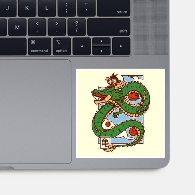 The Kid And The Dragon-None-Glossy-Sticker-sebasebi