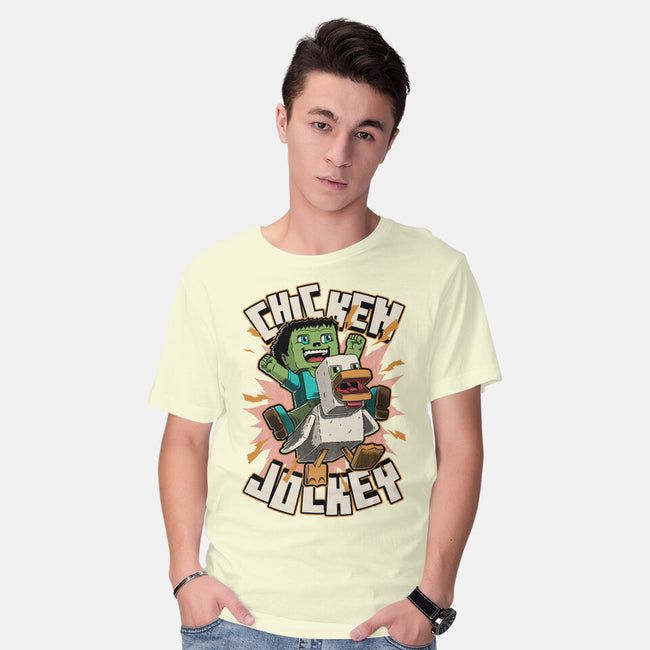 Chicken Kid Cube Game-Mens-Basic-Tee-Studio Mootant