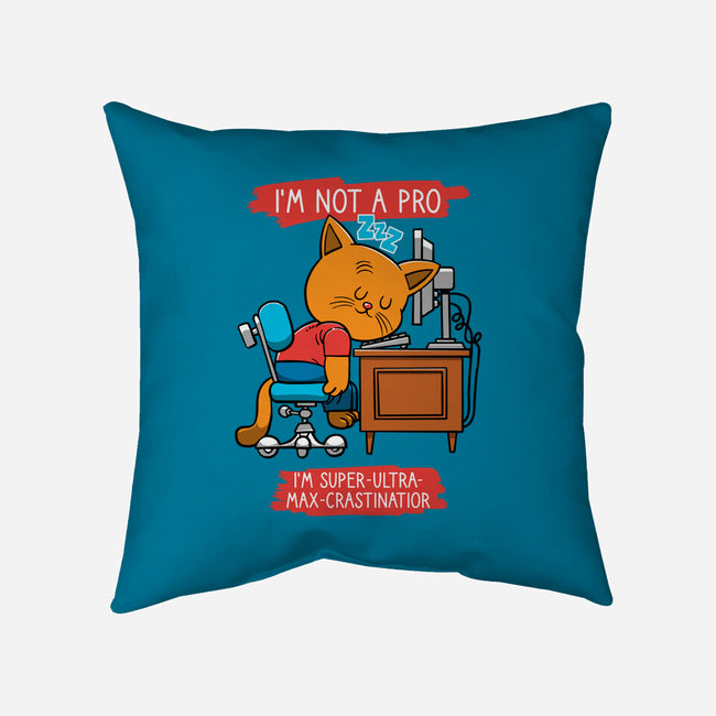 Expert Procrastinator-None-Removable Cover w Insert-Throw Pillow-imisko