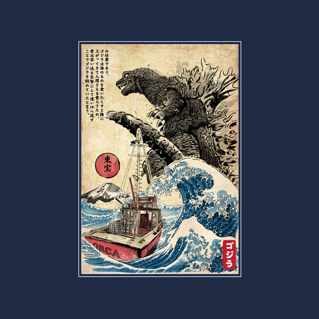 Orca In Japan Woodblock-Mens-Basic-Tee-DrMonekers