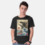 Orca In Japan Woodblock-Mens-Basic-Tee-DrMonekers