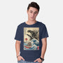 Orca In Japan Woodblock-Mens-Basic-Tee-DrMonekers
