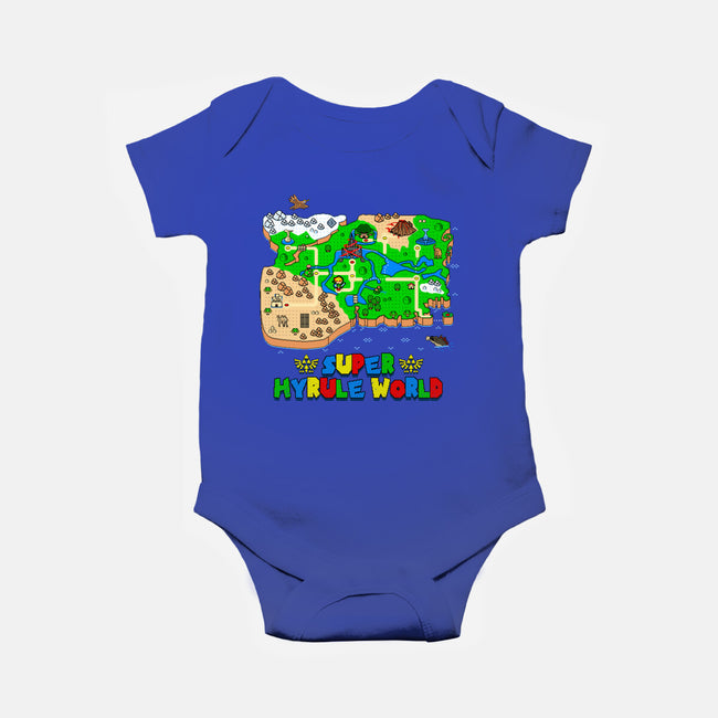 Super Hyrule World-Baby-Basic-Onesie-NMdesign