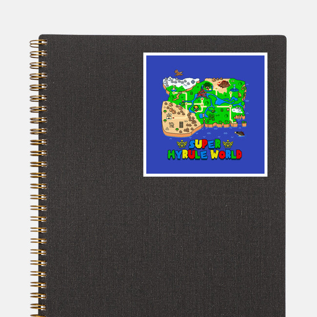 Super Hyrule World-None-Glossy-Sticker-NMdesign