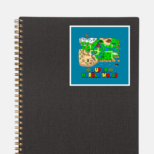 Super Hyrule World-None-Glossy-Sticker-NMdesign