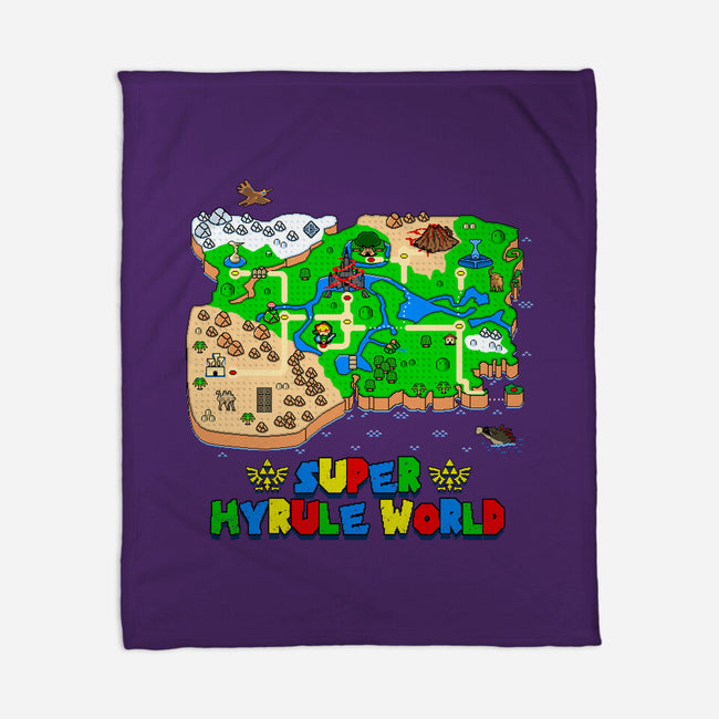 Super Hyrule World-None-Fleece-Blanket-NMdesign