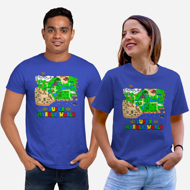 Super Hyrule World-Unisex-Basic-Tee-NMdesign