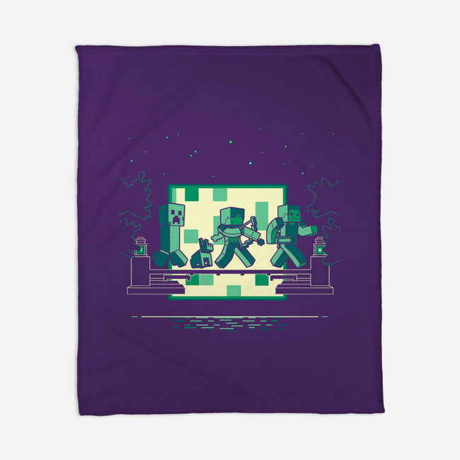 Hakuna Minecrafta-None-Fleece-Blanket-naomori