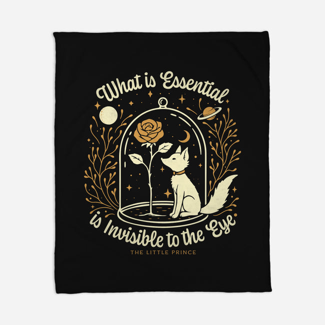 The Rose And The Fox-None-Fleece-Blanket-Popnotic