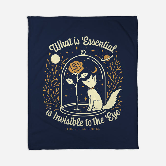 The Rose And The Fox-None-Fleece-Blanket-Popnotic
