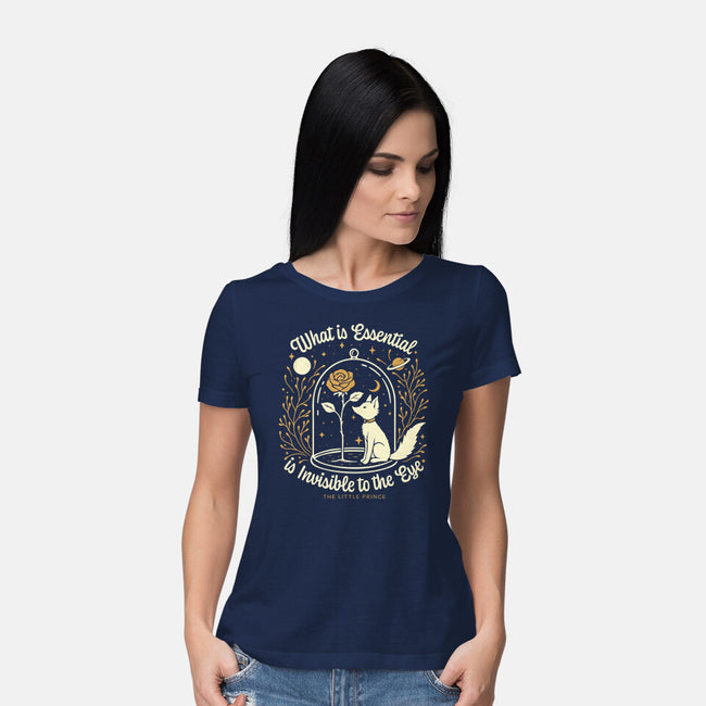 The Rose And The Fox-Womens-Basic-Tee-Popnotic