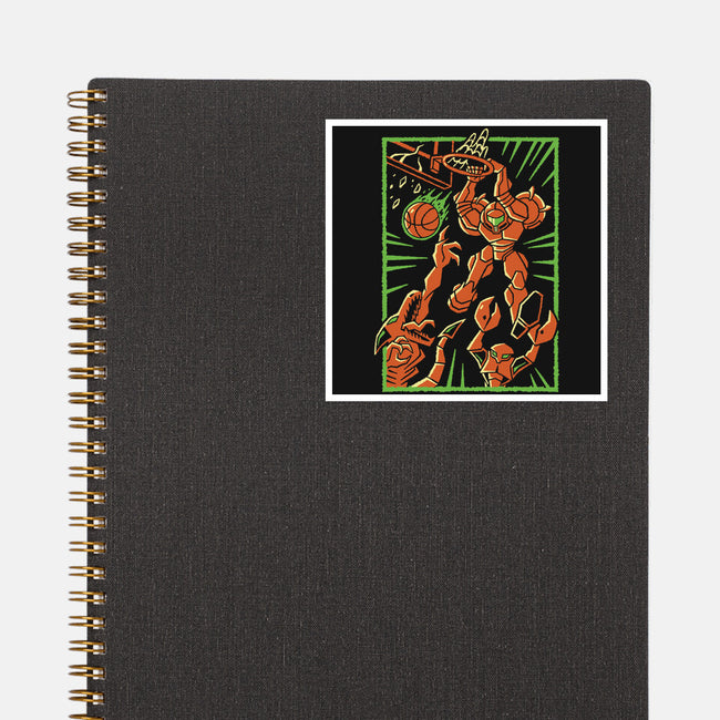 Space Slam-None-Glossy-Sticker-Henrique Torres