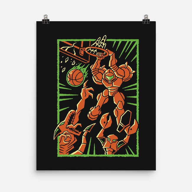 Space Slam-None-Matte-Poster-Henrique Torres