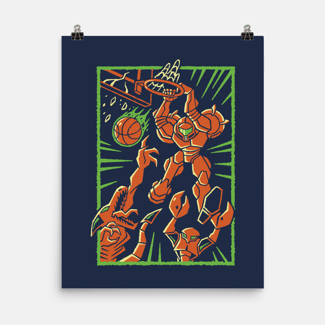 Space Slam-None-Matte-Poster-Henrique Torres