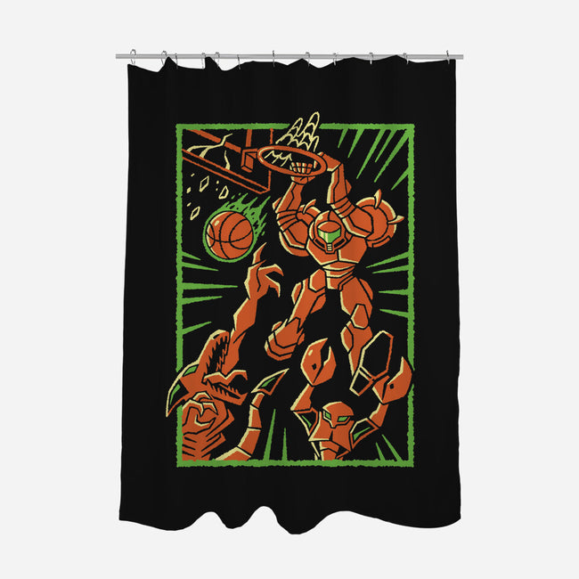 Space Slam-None-Polyester-Shower Curtain-Henrique Torres