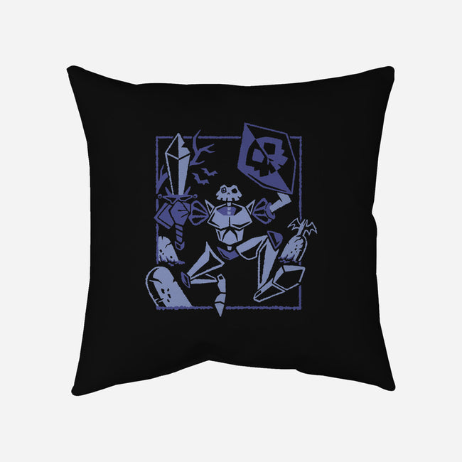 Resurrected Knight-None-Removable Cover w Insert-Throw Pillow-Henrique Torres