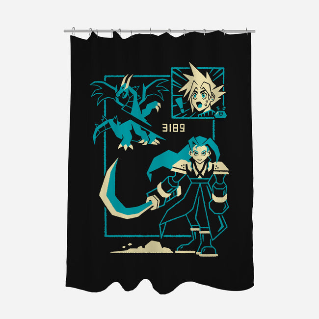 One Hit-None-Polyester-Shower Curtain-Henrique Torres