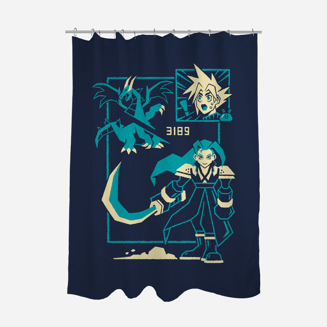 One Hit-None-Polyester-Shower Curtain-Henrique Torres