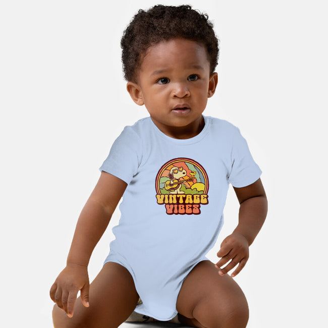 Vintage Beagle-Baby-Basic-Onesie-kg07
