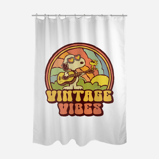 Vintage Beagle-None-Polyester-Shower Curtain-kg07