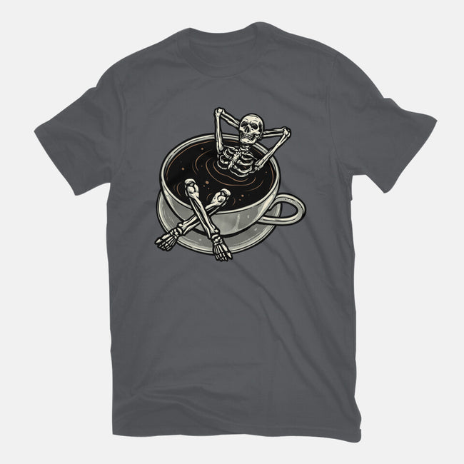 Coffee And Chill Vibes-Womens-Fitted-Tee-momma_gorilla