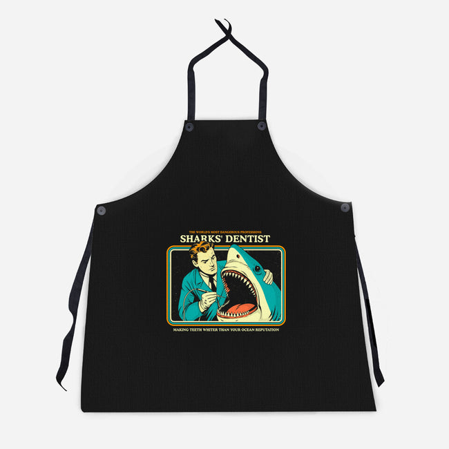 Sharks Dentist-Unisex-Kitchen-Apron-Eoli Studio
