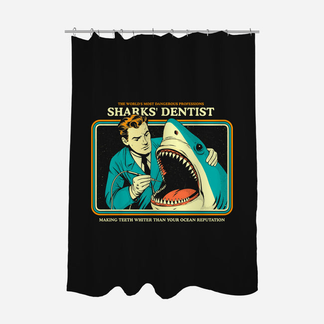 Sharks Dentist-None-Polyester-Shower Curtain-Eoli Studio