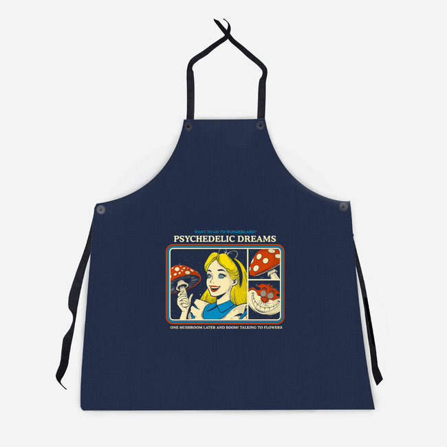 Psychedelic Dreams-Unisex-Kitchen-Apron-Eoli Studio