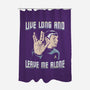 Live Long And Leave Me Alone-None-Polyester-Shower Curtain-NMdesign