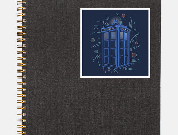 Neon Line-Art Time And Space Box