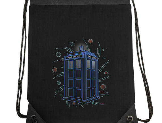 Neon Line-Art Time And Space Box