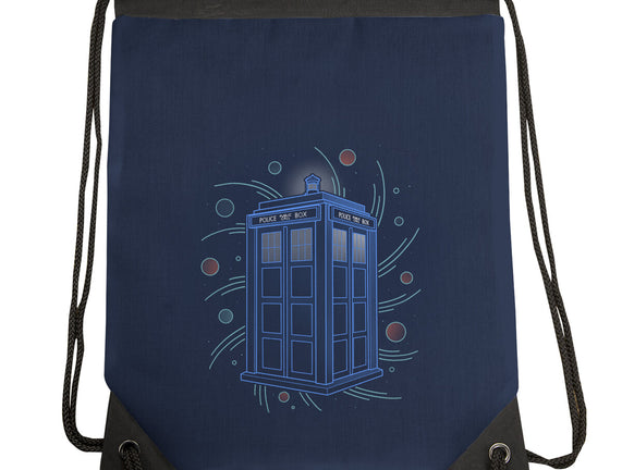 Neon Line-Art Time And Space Box