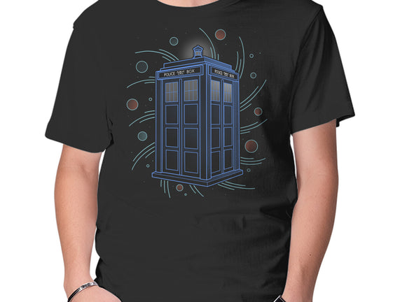 Neon Line-Art Time And Space Box