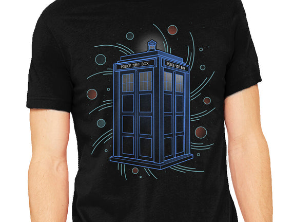 Neon Line-Art Time And Space Box