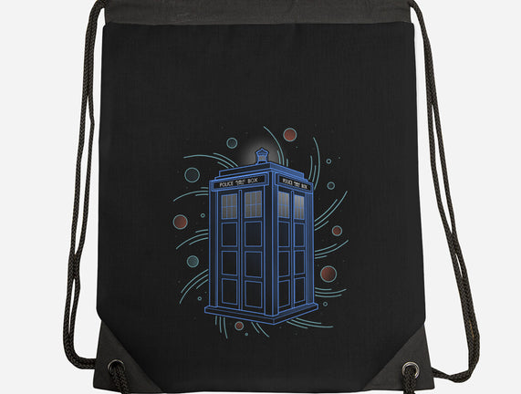 Neon Line-Art Time And Space Box