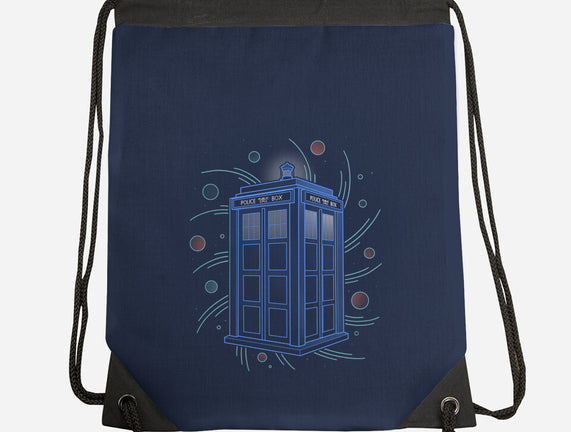 Neon Line-Art Time And Space Box