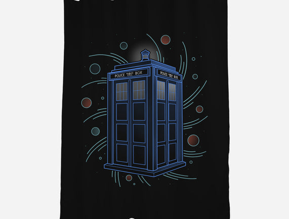 Neon Line-Art Time And Space Box