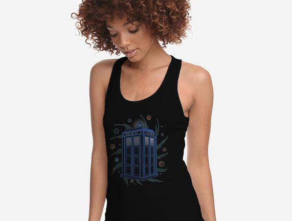 Neon Line-Art Time And Space Box