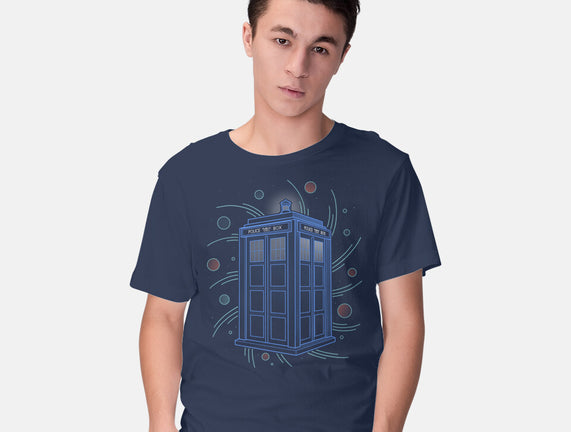 Neon Line-Art Time And Space Box